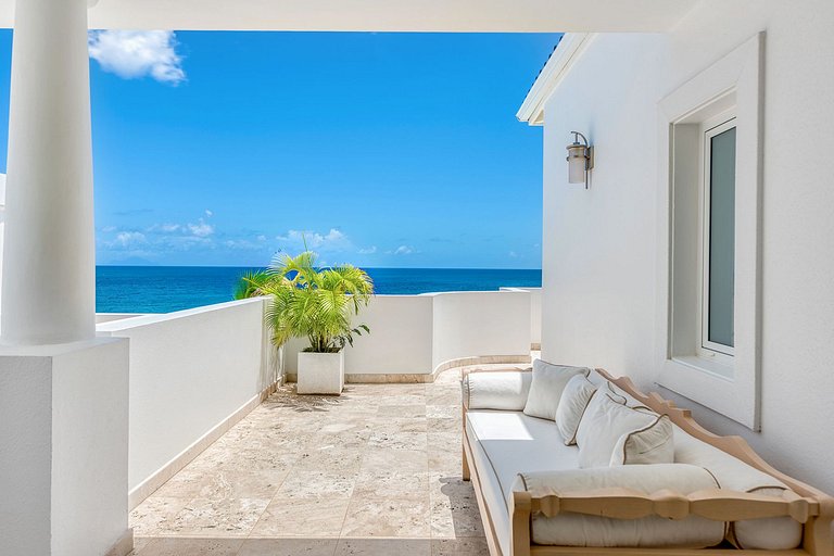 Sxm055 – Villa à beira-mar com piscina em Cupecoy