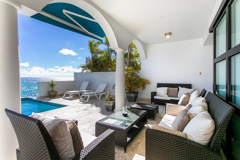 Sxm057 – Villa elegante con piscina en Cupecoy Beach