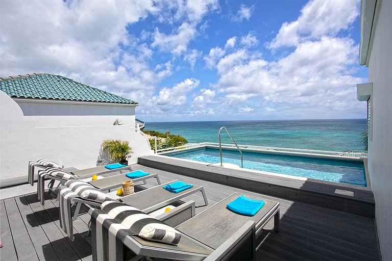 Sxm058 – Encantadora villa con vistas al mar en Cupecoy