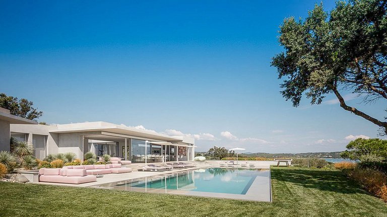 Azu085 - Villa contemporaine à louer à Pampelonne
