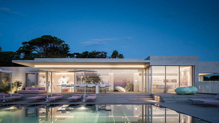 Azu085 - Villa contemporaine à louer à Pampelonne