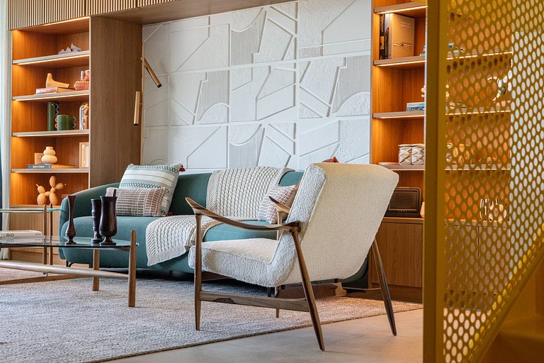 Rio146 - Belíssimo apartamento duplex no Leblon