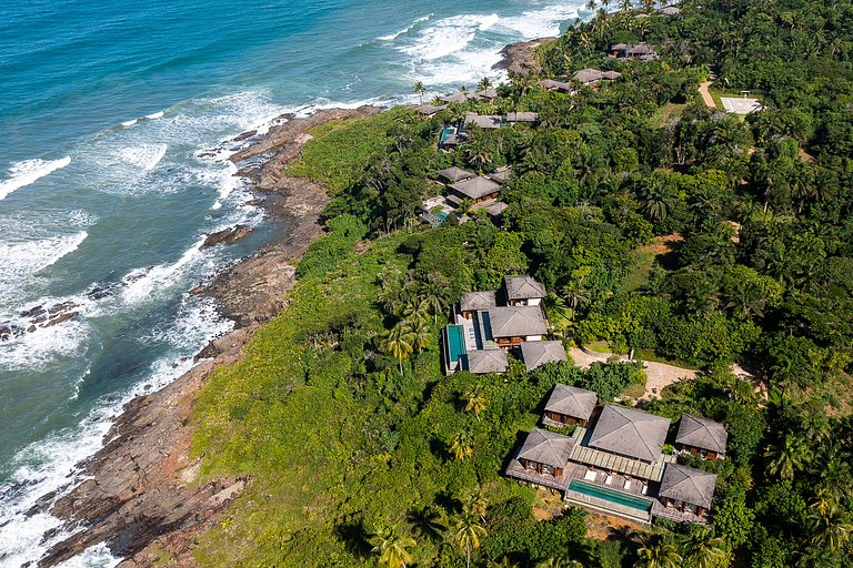 Bah171 - Charmosa villa à beira-mar em Itacaré