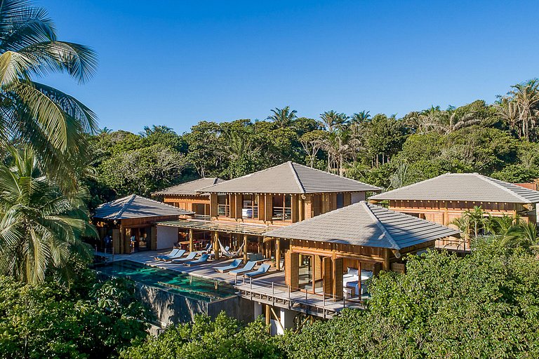 Bah171 - Charmosa villa à beira-mar em Itacaré