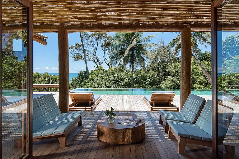 Bah171 - Charmosa villa à beira-mar em Itacaré