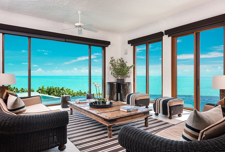 Tci013 – Villa de luxe avec plage privée à Turtle Tail