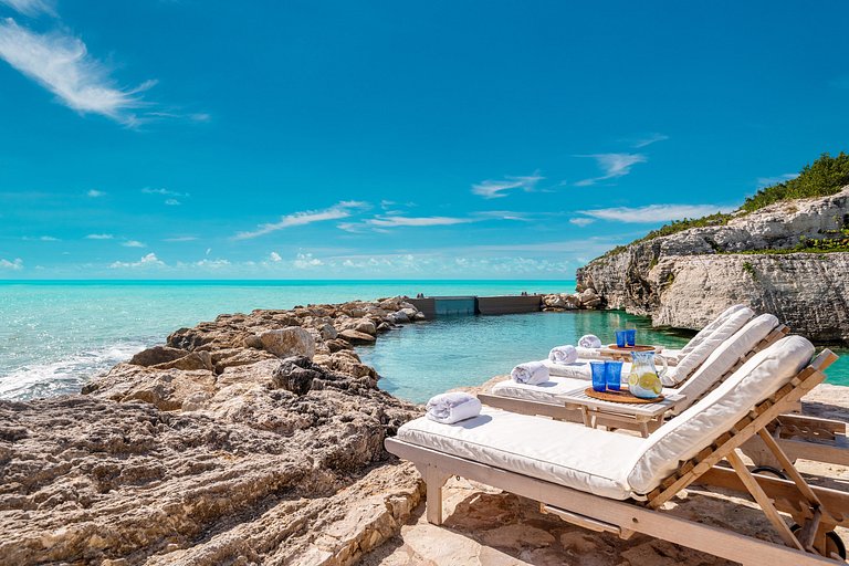 Tci013 – Villa de luxe avec plage privée à Turtle Tail