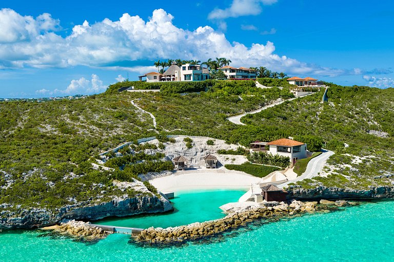 Tci013 – Villa de luxo com praia privativa em Turtle Tail