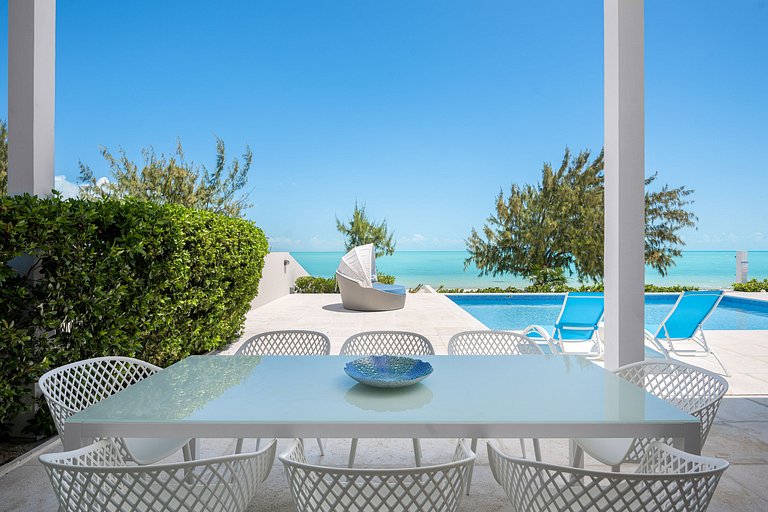 Tci015 – Villa avec vue mer et piscine à Long Bay
