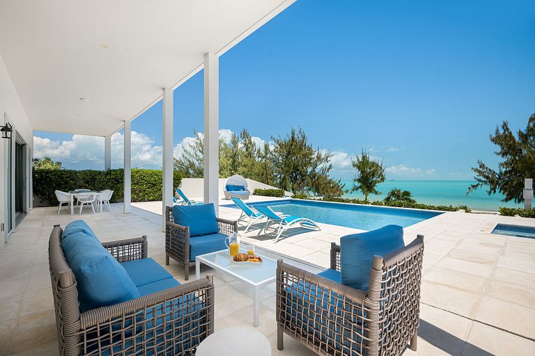 Tci015 – Villa avec vue mer et piscine à Long Bay