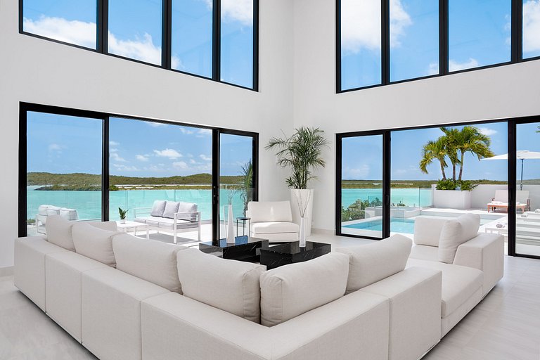 Tci017 – Encantadora villa frente al mar en Chalk Sound