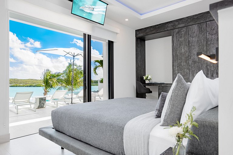 Tci017 – Encantadora villa frente al mar en Chalk Sound