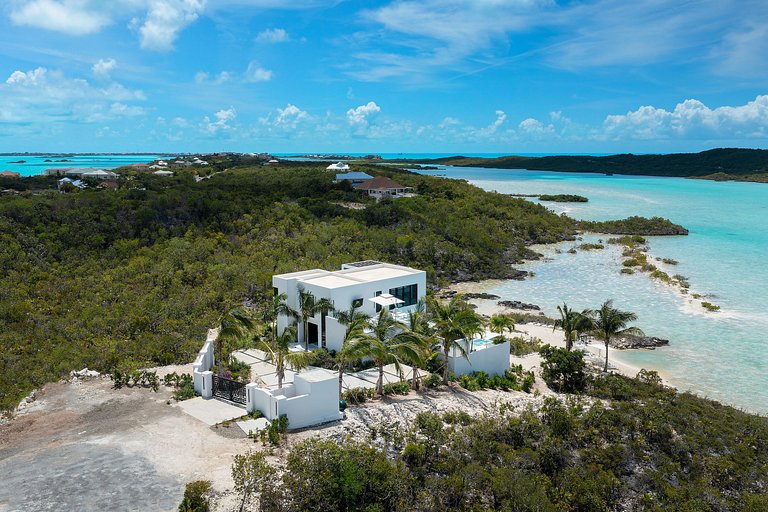 Tci017 – Villa charmante en bord de mer à Chalk Sound