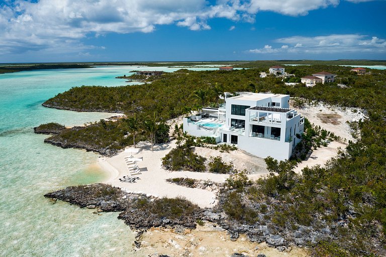 Tci017 – Villa charmante en bord de mer à Chalk Sound