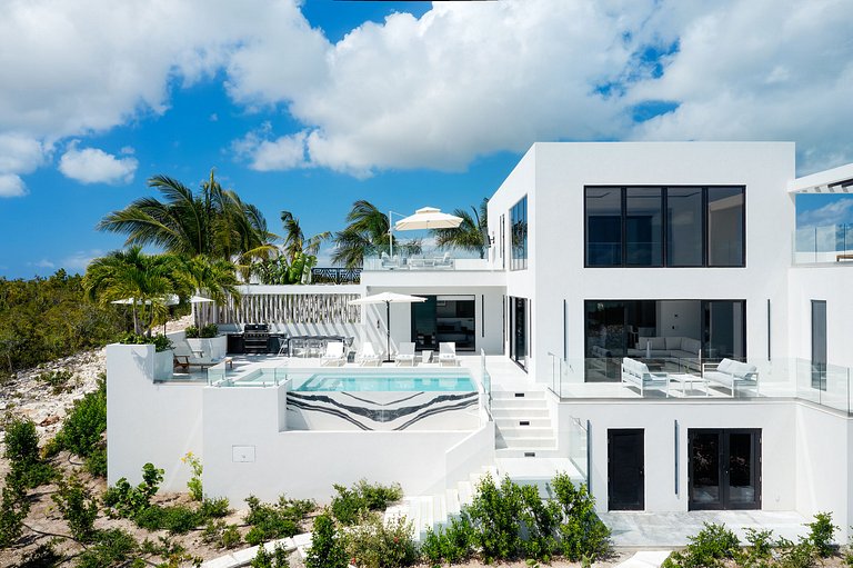 Tci017 – Villa charmante en bord de mer à Chalk Sound