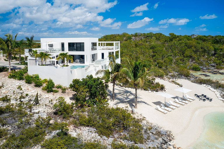 Tci017 – Villa charmante en bord de mer à Chalk Sound