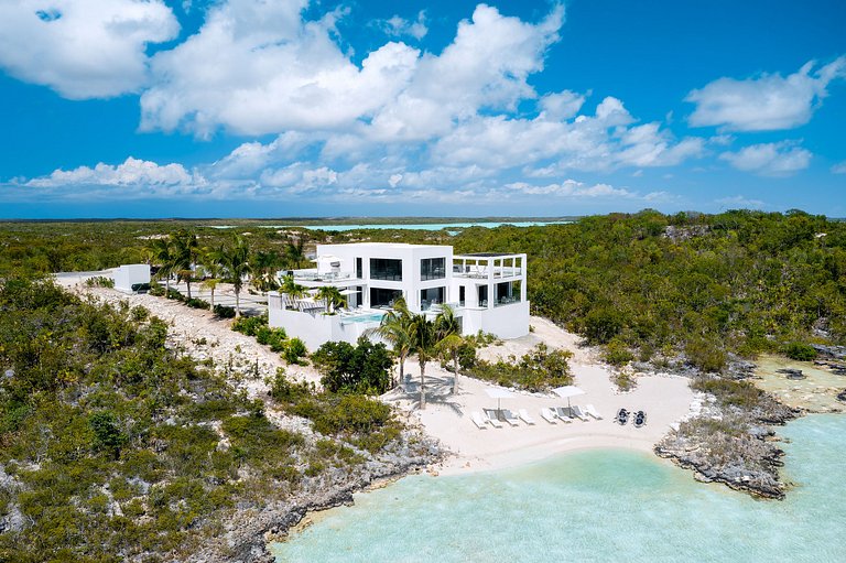 Tci017 – Villa charmante en bord de mer à Chalk Sound