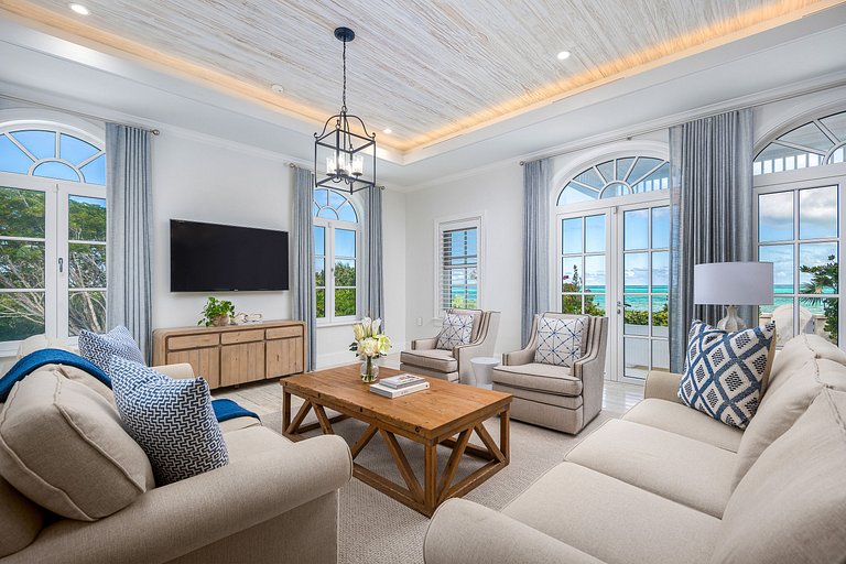 Tci001 – Villa elegante à beira-mar em Turtle Cove