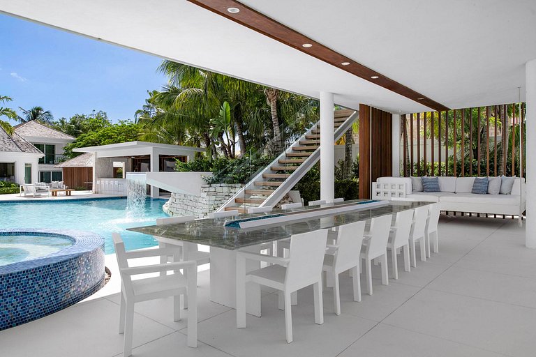 Tci007 - Villa de luxo à beira-mar para 18 hóspedes em Leewa