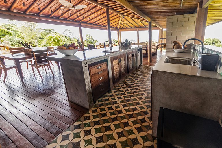 Bah179 - Villa integrada a floresta e vista mar