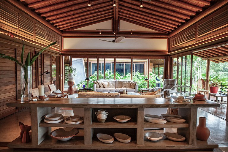 Bah179 - Villa intégrée à la forêt et vue mer