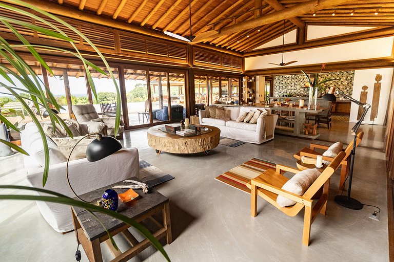 Bah179 - Villa integrada al bosque y vista al mar.