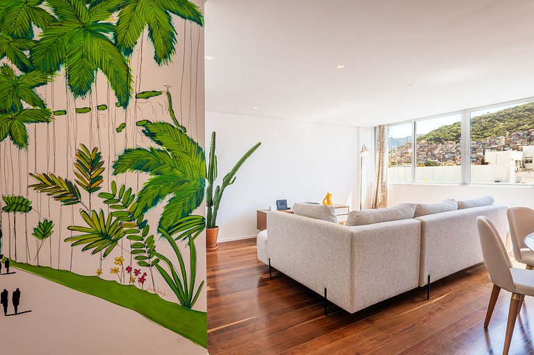 Rio210 – Cobertura de 3 quartos para aluguel de médio prazo