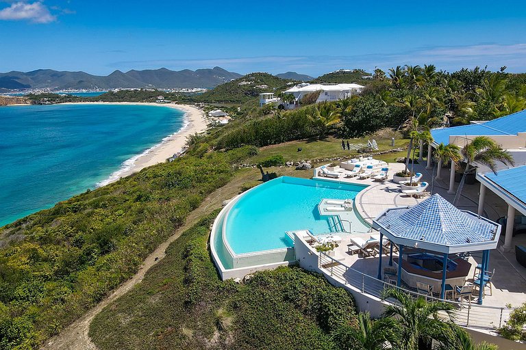 Sxm001 – Villa com vista para o mar em Terres Basses