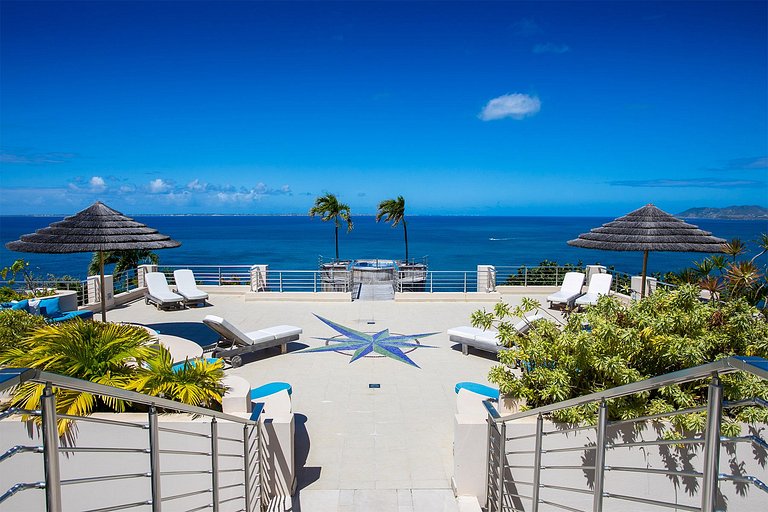 Sxm001 – Villa com vista para o mar em Terres Basses