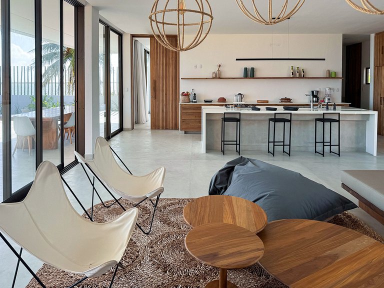 Cea075 – Maison les pieds dans le sable à l'Ile du Guajiru,