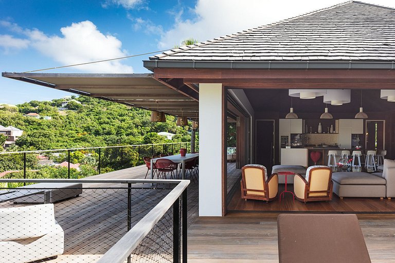 Stb004 - Villa with ocean views in St. Jean