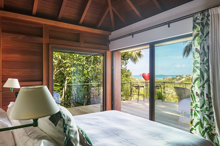 Stb004 – Villa contemporaine avec vue sur la mer à St. Jean