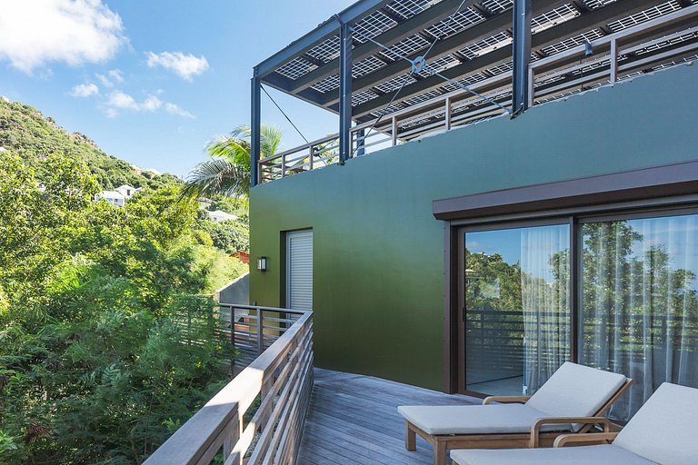 Stb004 – Villa contemporánea con vistas al mar en St. Jean