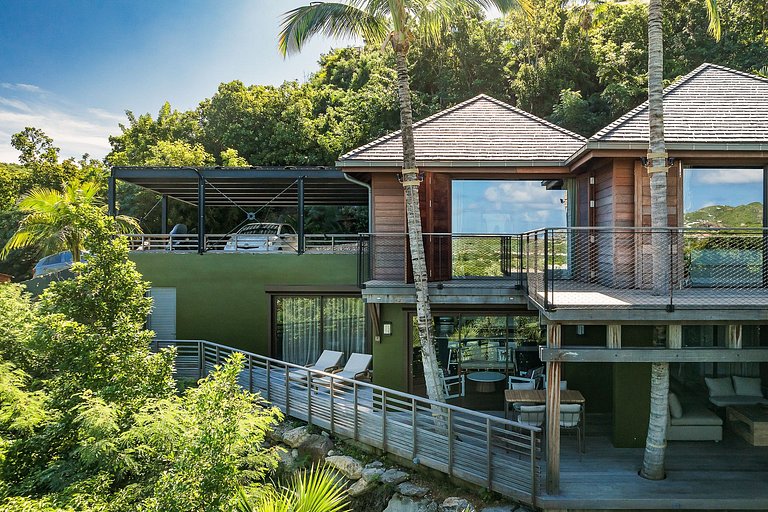 Stb004 – Villa contemporaine avec vue sur la mer à St. Jean