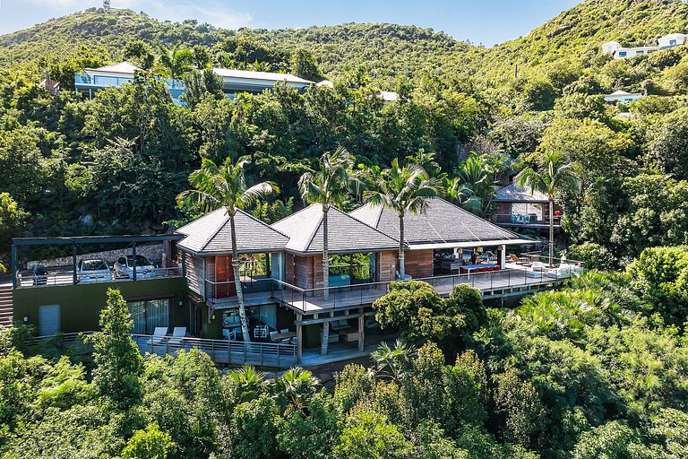 Stb004 – Villa contemporaine avec vue sur la mer à St. Jean