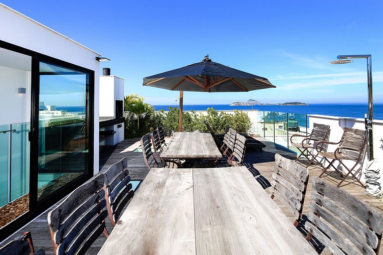 Rio028 - Cobertura de 6 quartos em Ipanema