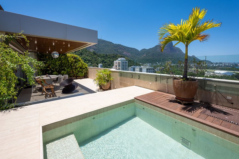 Rio079 - Cobertura com vista Cristo na Gávea