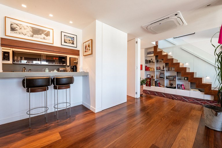 Rio079 - Penthouse vue Christ et piscine, Gávea