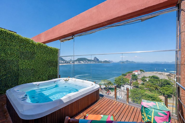 Rio037 - 3 bedroom penthouse in Arpoador