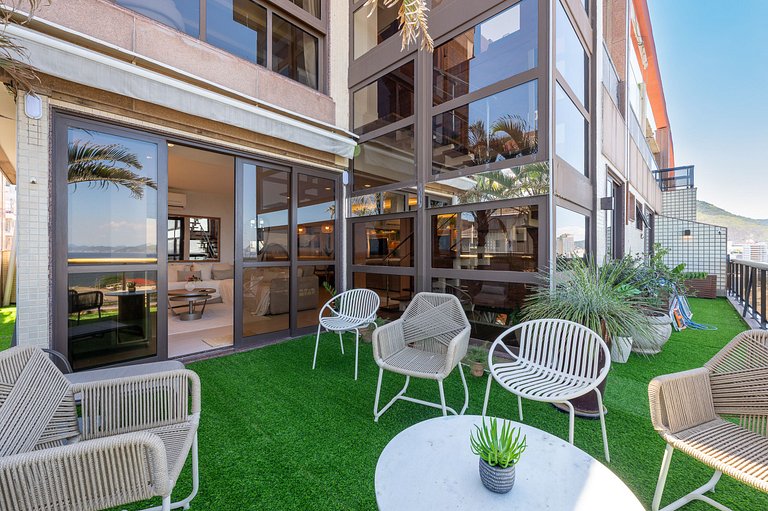 Rio037 - Penthouse de 3 cuartos en Arpoador