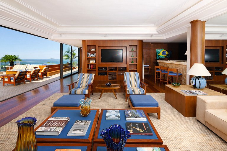 Rio114 - Cobertura de luxo à beira-mar em Copacabana