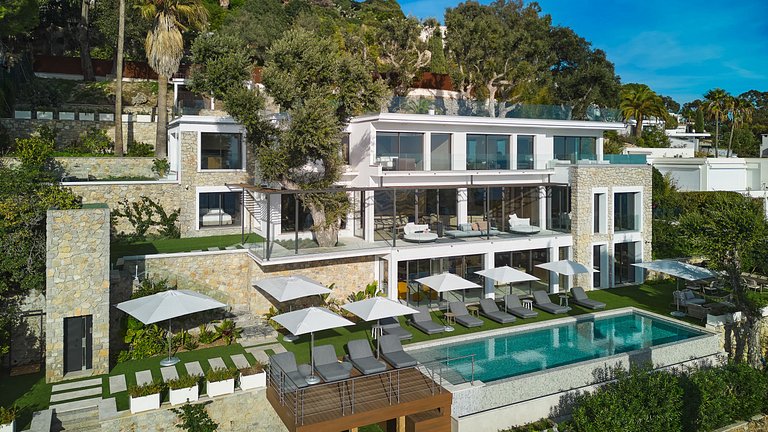 Azu090 – Villa contemporânea com vista para o mar em Cannes
