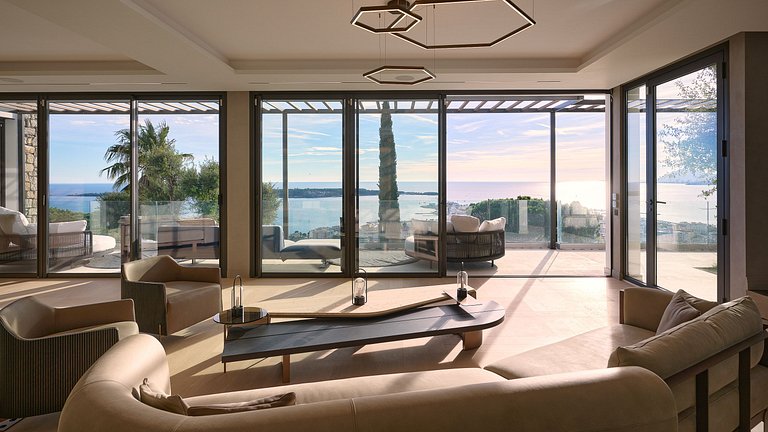 Azu090 – Villa contemporánea con vista al mar en Cannes