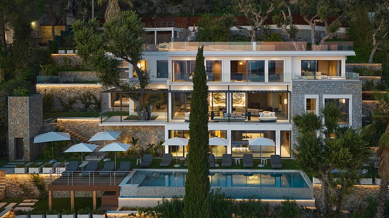 Azu090 – Villa contemporaine avec vue mer à Cannes