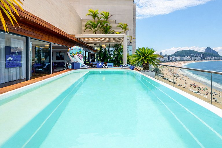 Rio114 - Penthouse de luxe en front de mer à Copacabana