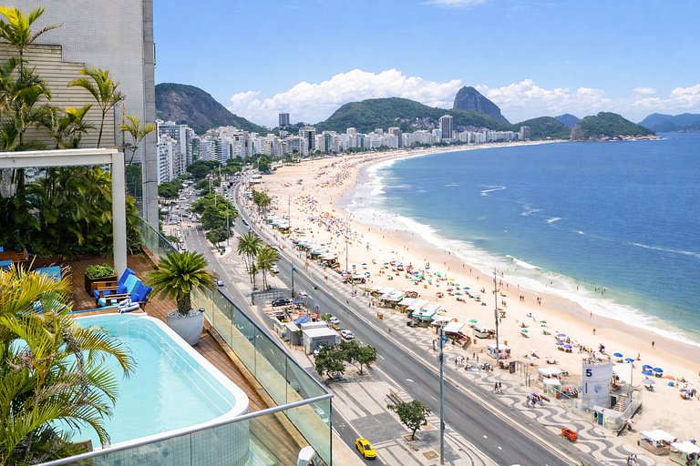 Rio114 - Penthouse de luxe en front de mer à Copacabana