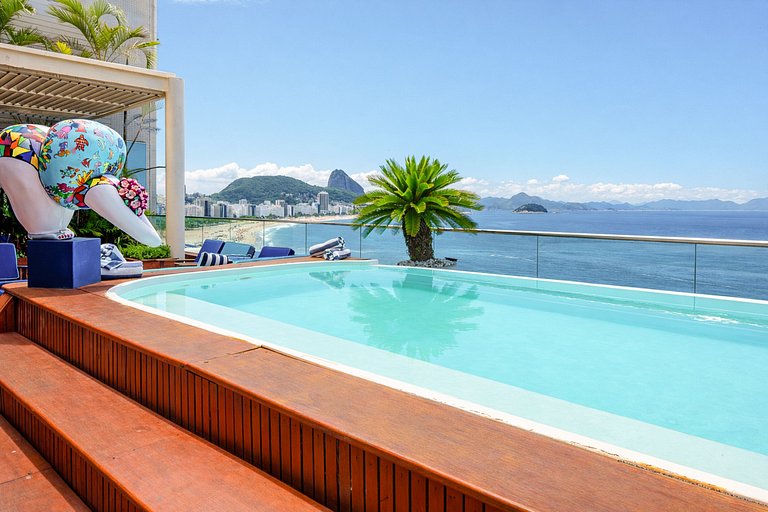 Rio114 - Penthouse de luxe en front de mer à Copacabana