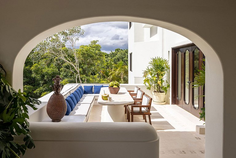 Xpu002 - Villa privada à beira-mar com terraços em Xpu-Ha