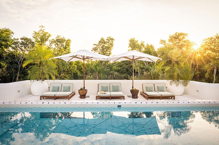 Xpu002 - Villa privada frente al mar con terrazas en Xpu-Ha