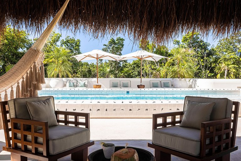 Xpu002 - Villa privada frente al mar con terrazas en Xpu-Ha